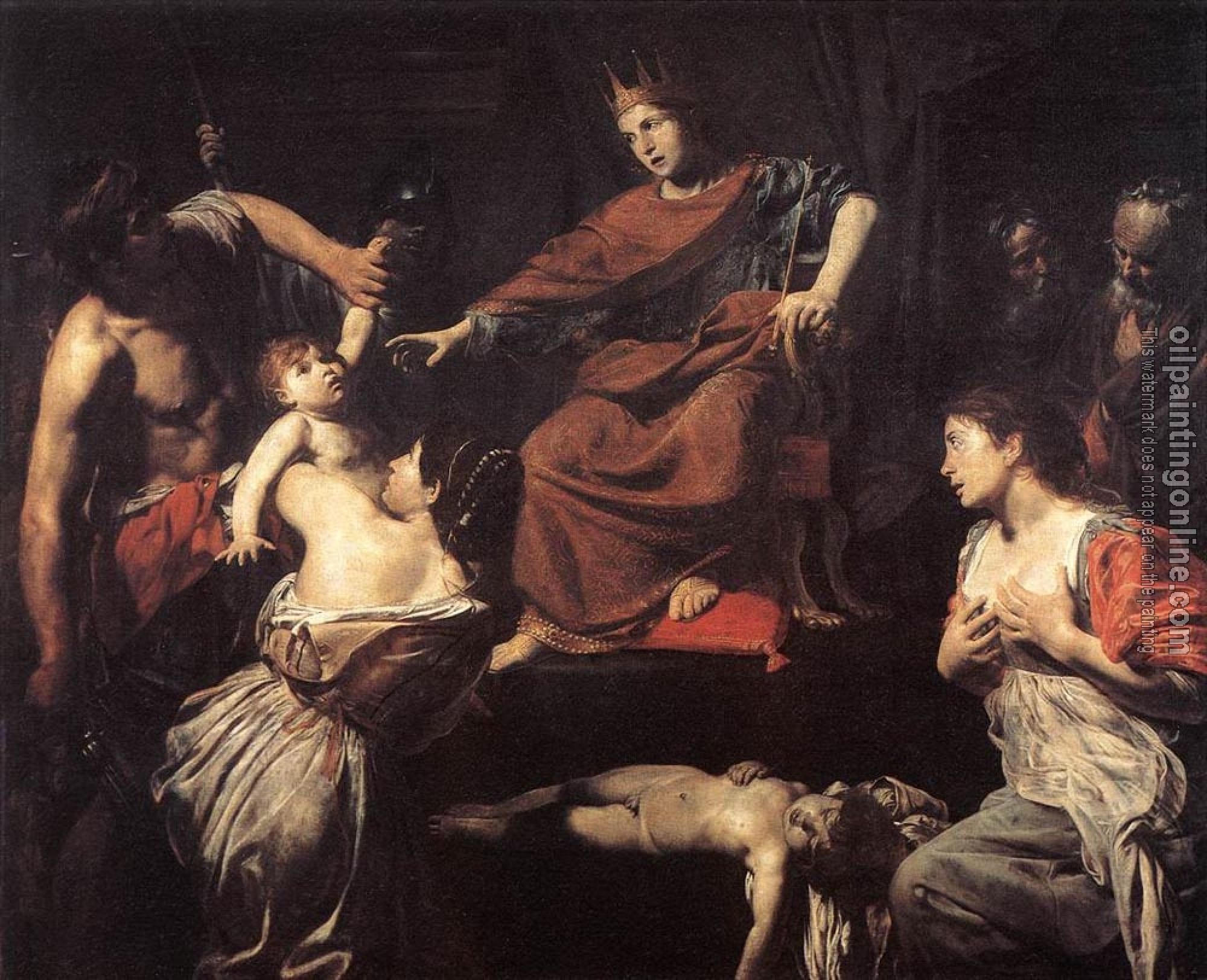 Valentin, Jean de Boulogne - The Judgment of Solomon